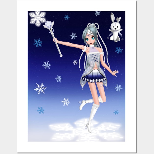 Snow Miku 2019 (Self Design) Wall Art by gagimas